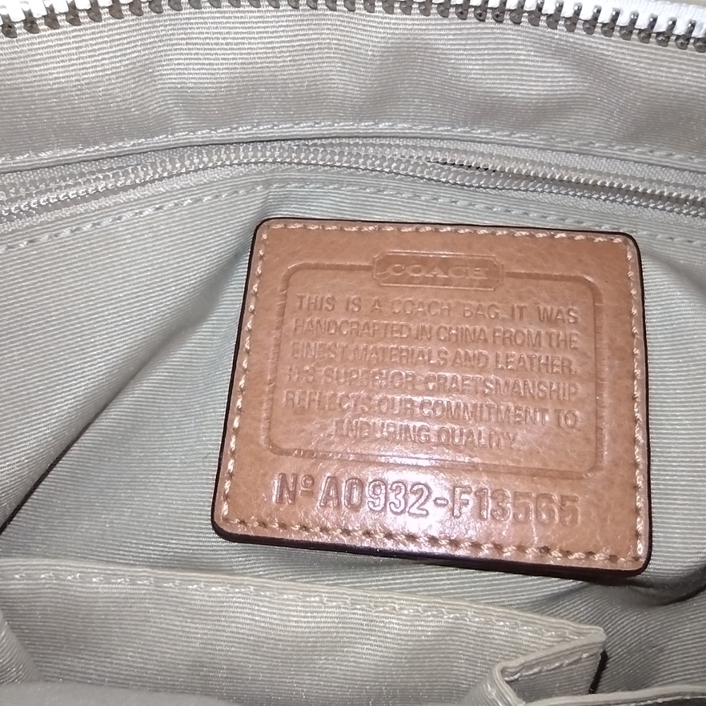 Coach Purse With The Classic Colorful Design Spelling Coach. - Picture 3 of 4